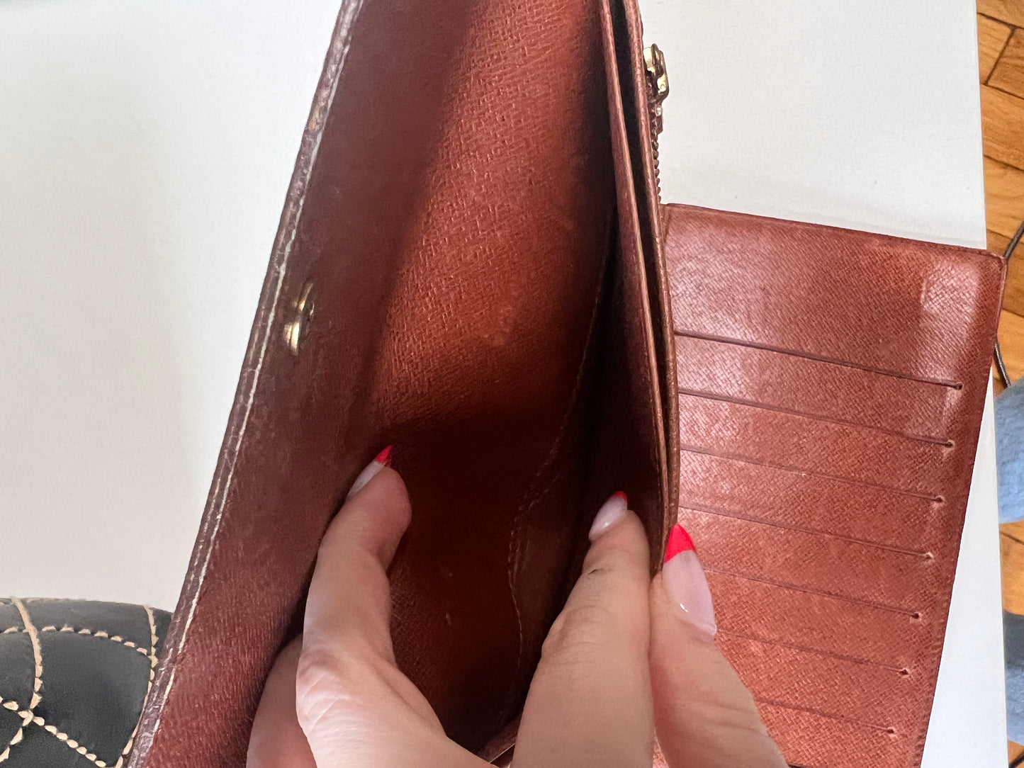 Louis Vuitton monogram porte-tresor passport trifold wallet