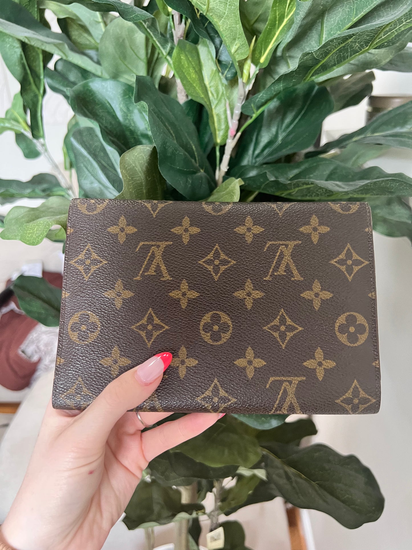 Louis Vuitton monogram porte-tresor passport trifold wallet