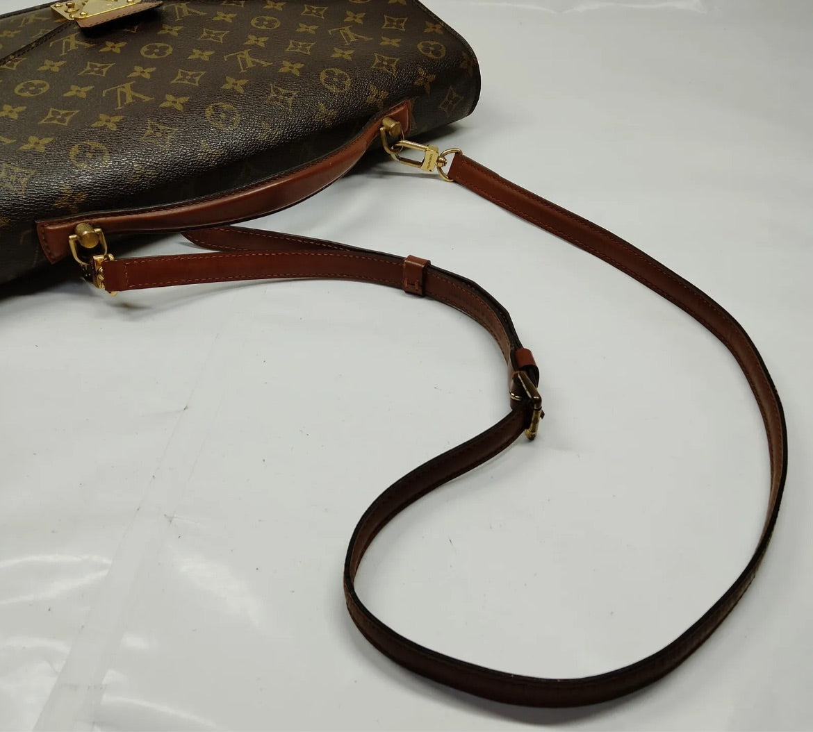 Louis Vuitton monogram vintage Porte-documents envelope bag with strap