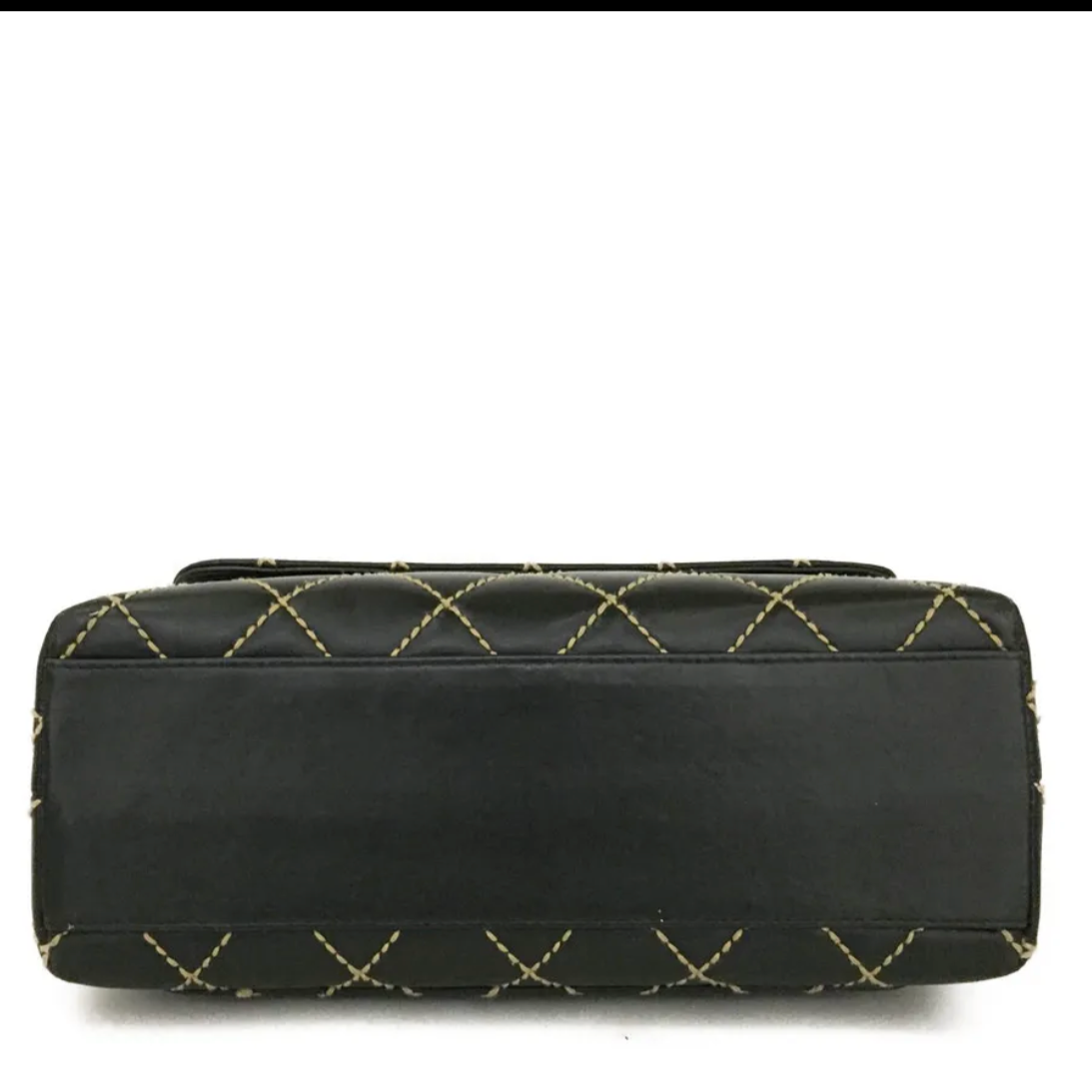 Chanel 2005 Wild Stitch Lambskin Large Top Handle Flap Bag