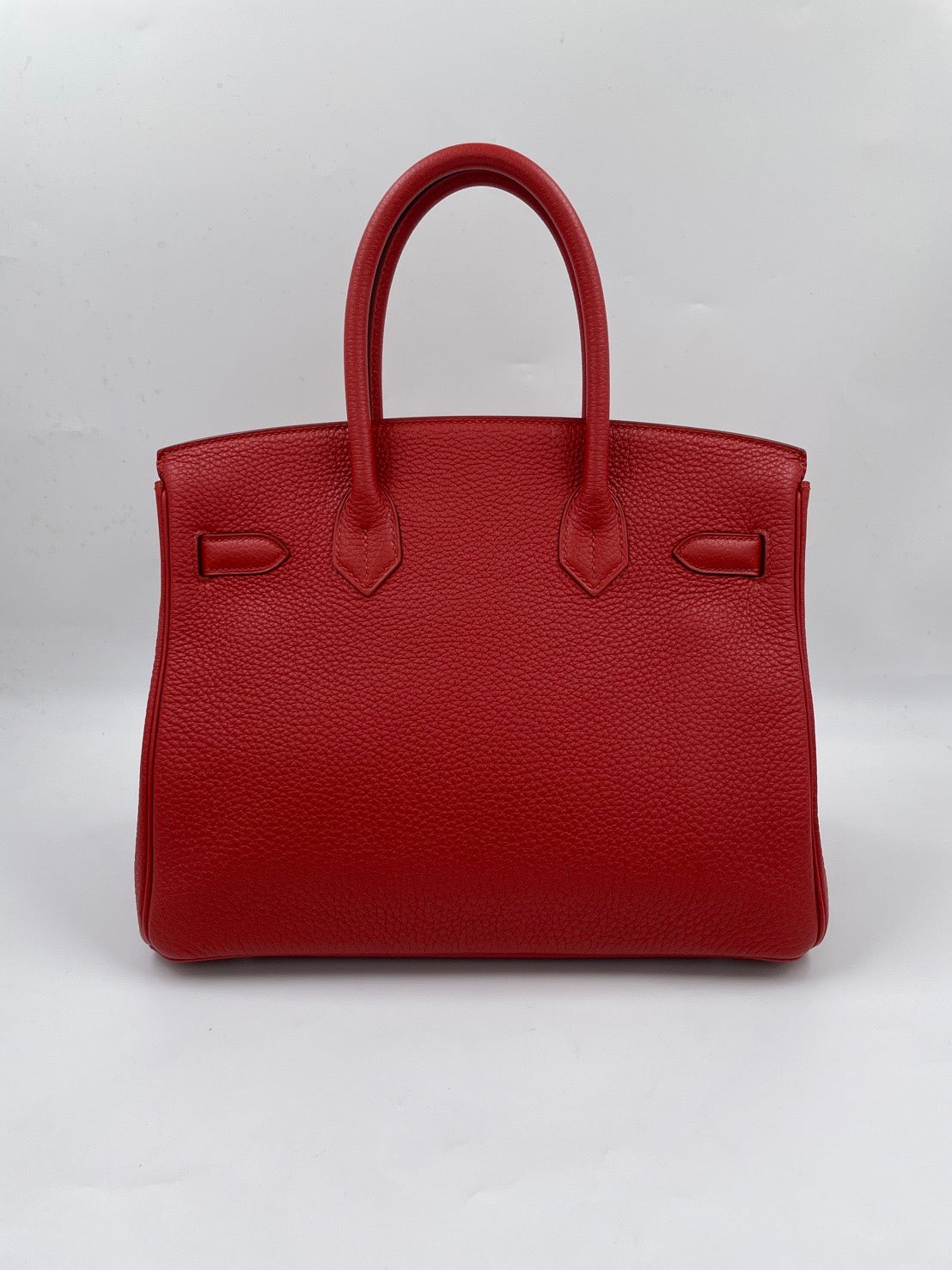 Hermes Birkin 30 rouge V Togo PHW stamp R