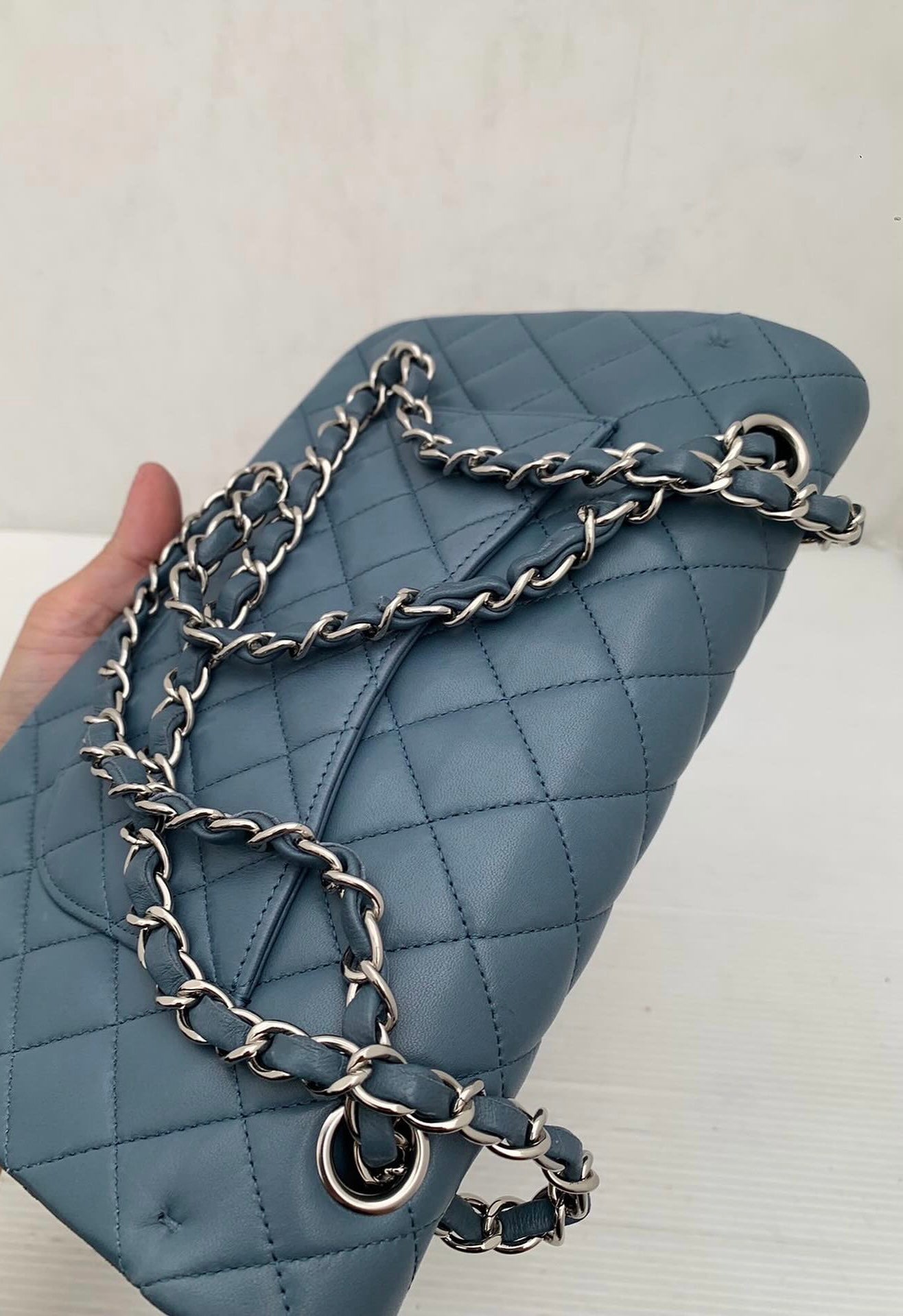 Chanel medium classic flap blue lambskin -PARTIAL PAYMENT