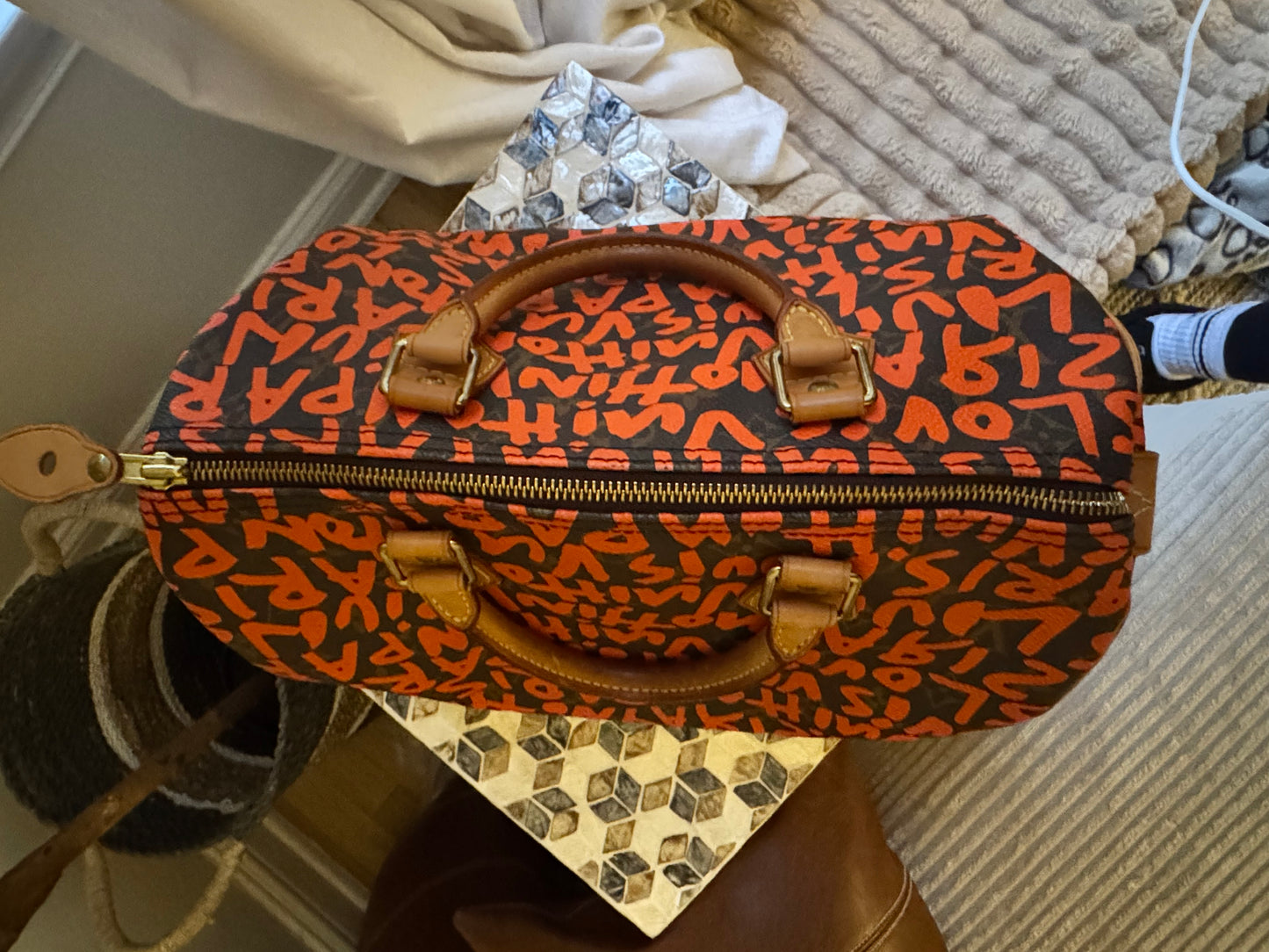 Louis Vuitton Stephen Sprouse Orange Graffiti Speedy 30