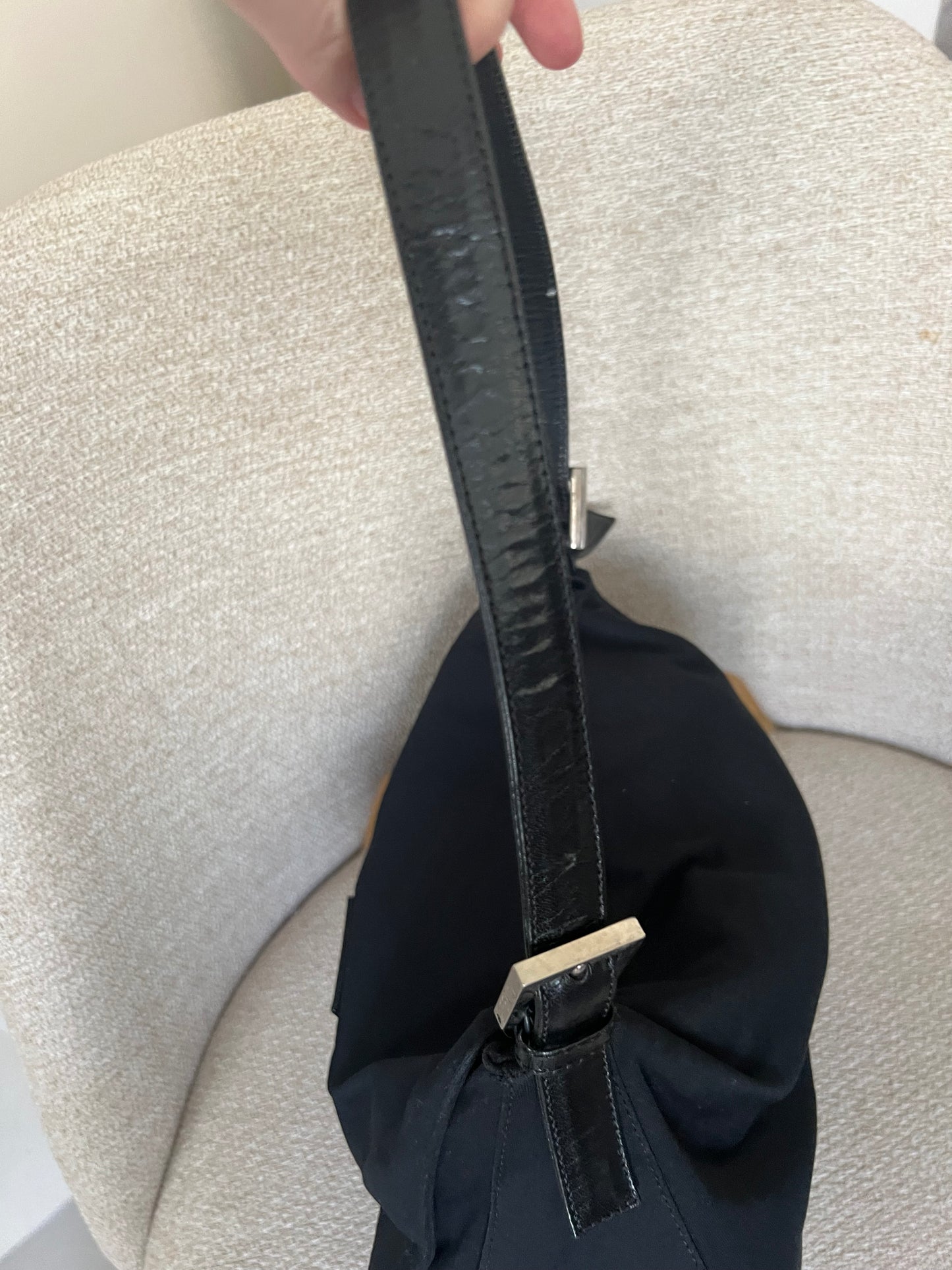 Fendi black mama baguette