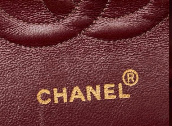 Chanel vintage medium classic flap black lambskin 24k gold hardware flap bag