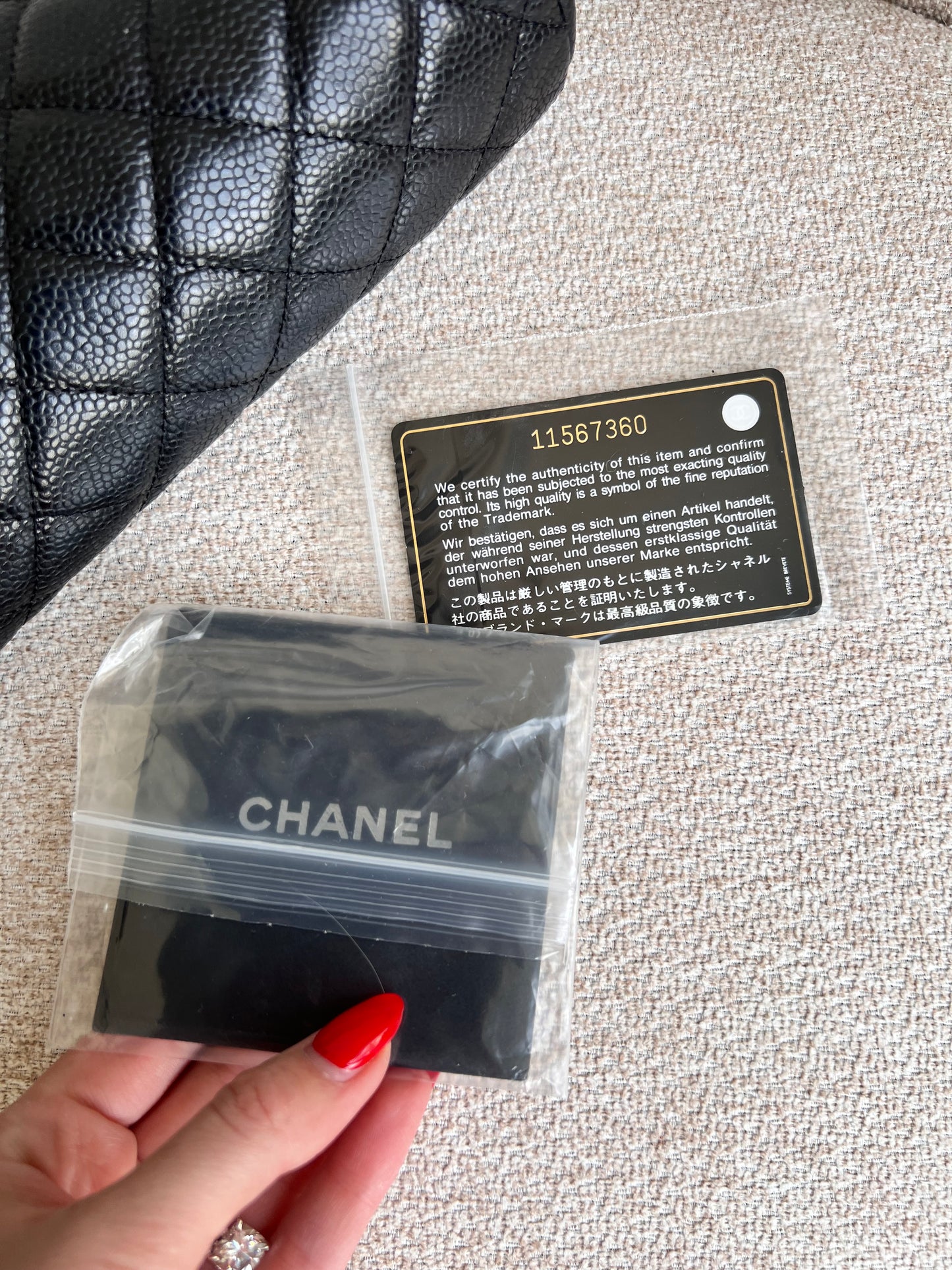 Chanel black caviar timeless CC kisslock clutch SHW