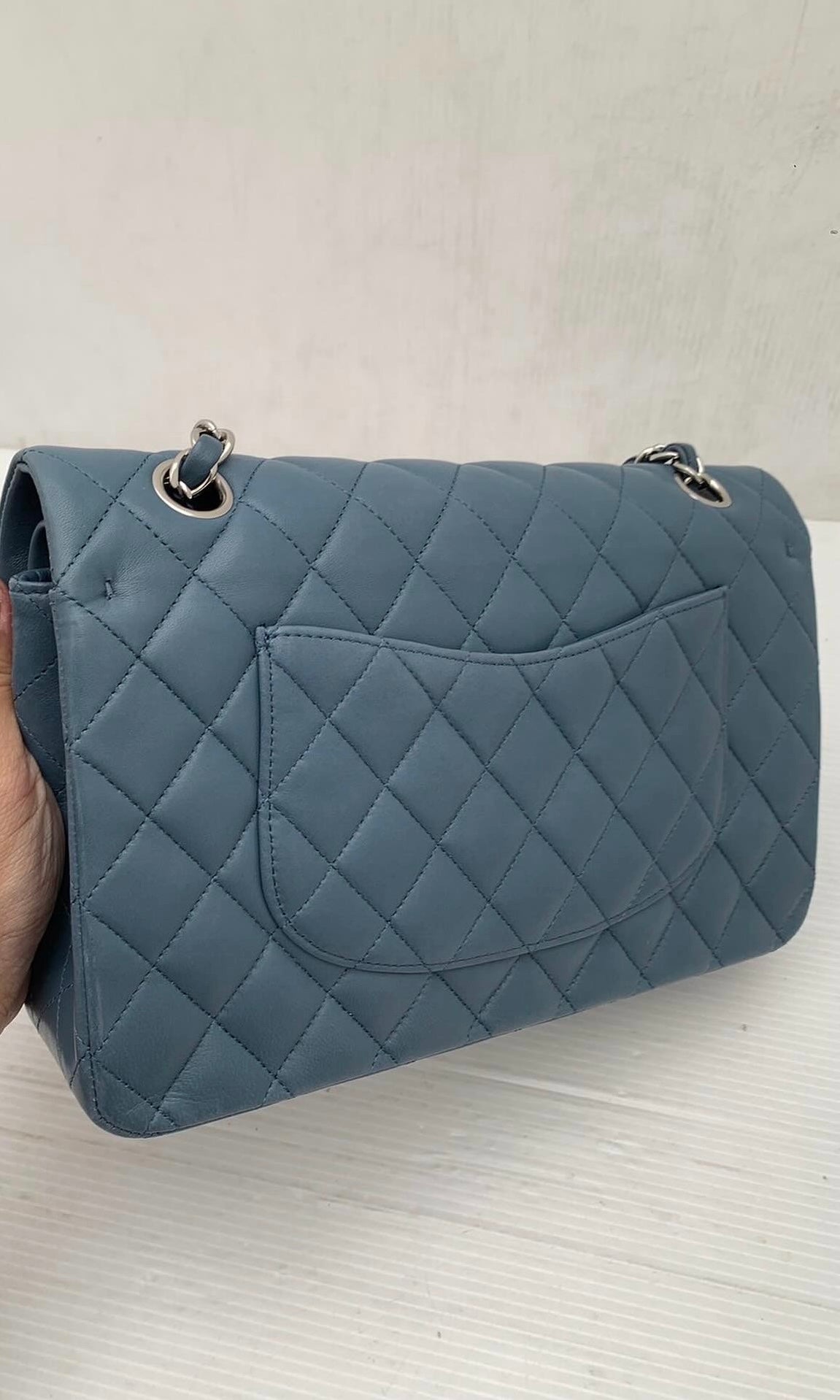 Chanel medium classic flap blue lambskin -PARTIAL PAYMENT