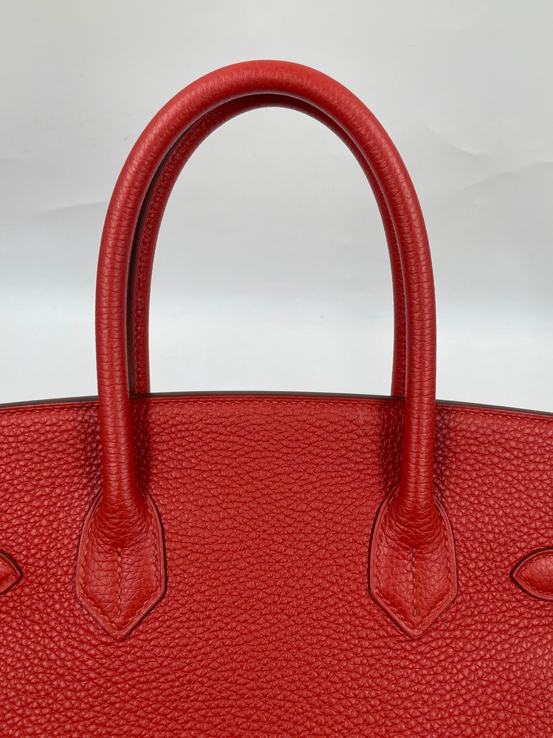 Hermes Birkin 30 rouge V Togo PHW stamp R