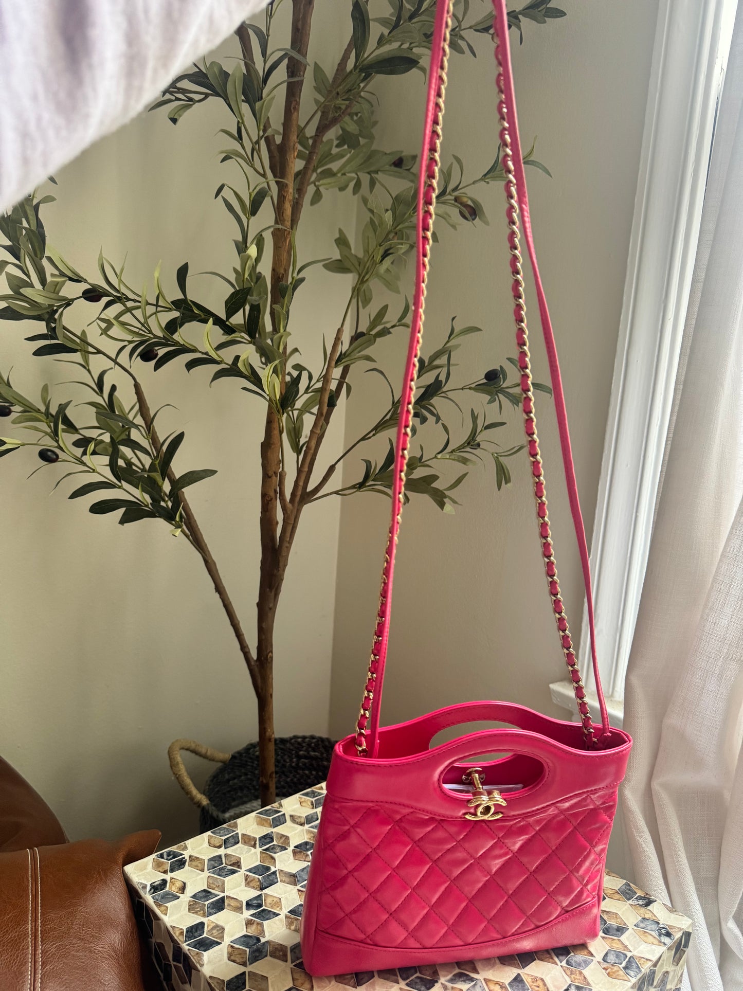 Chanel 31 Hot Pink Small Calfskin Shopping Bag