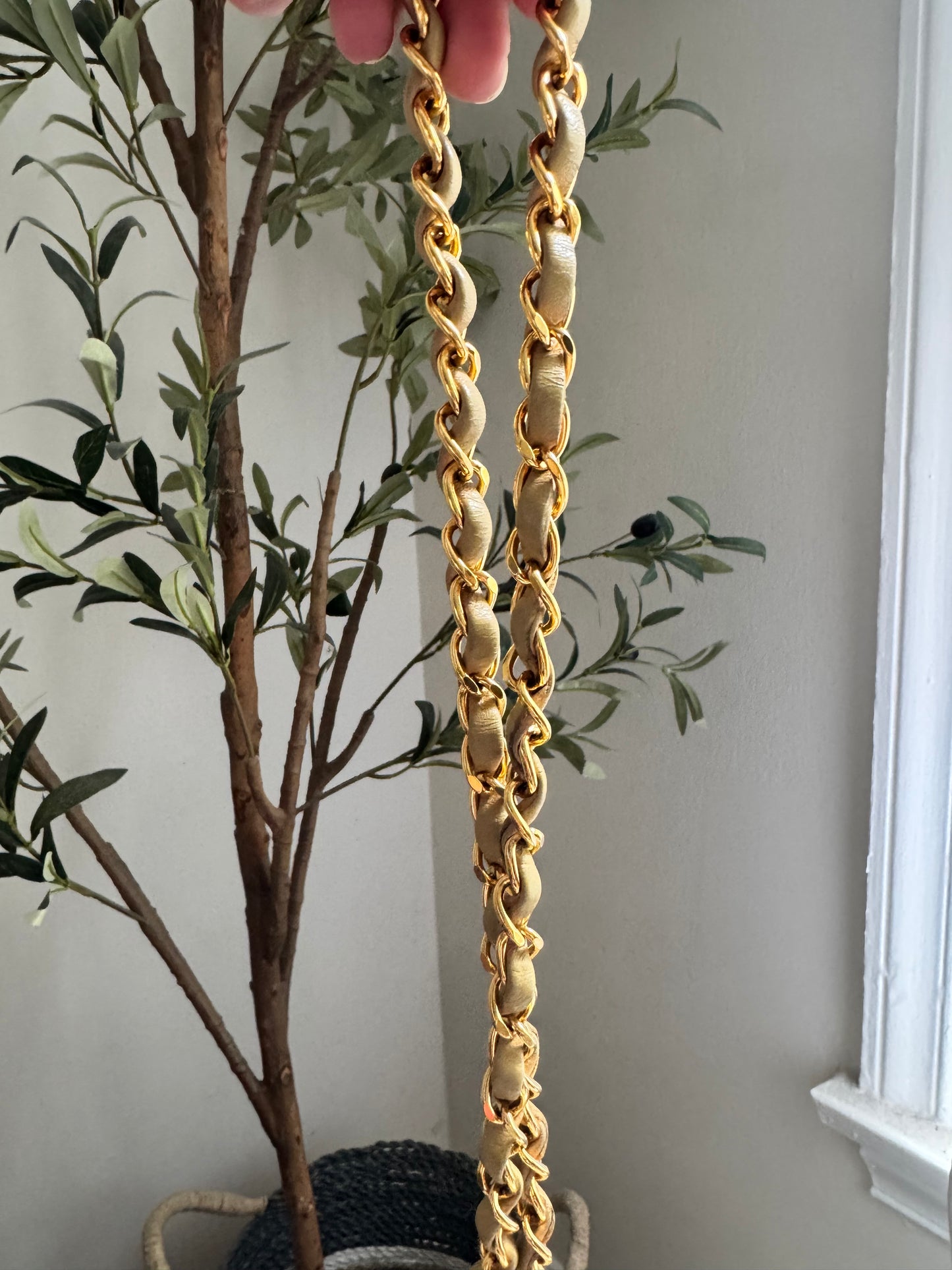 Chanel Lambskin Two Tone Medium Diana Flap Bag