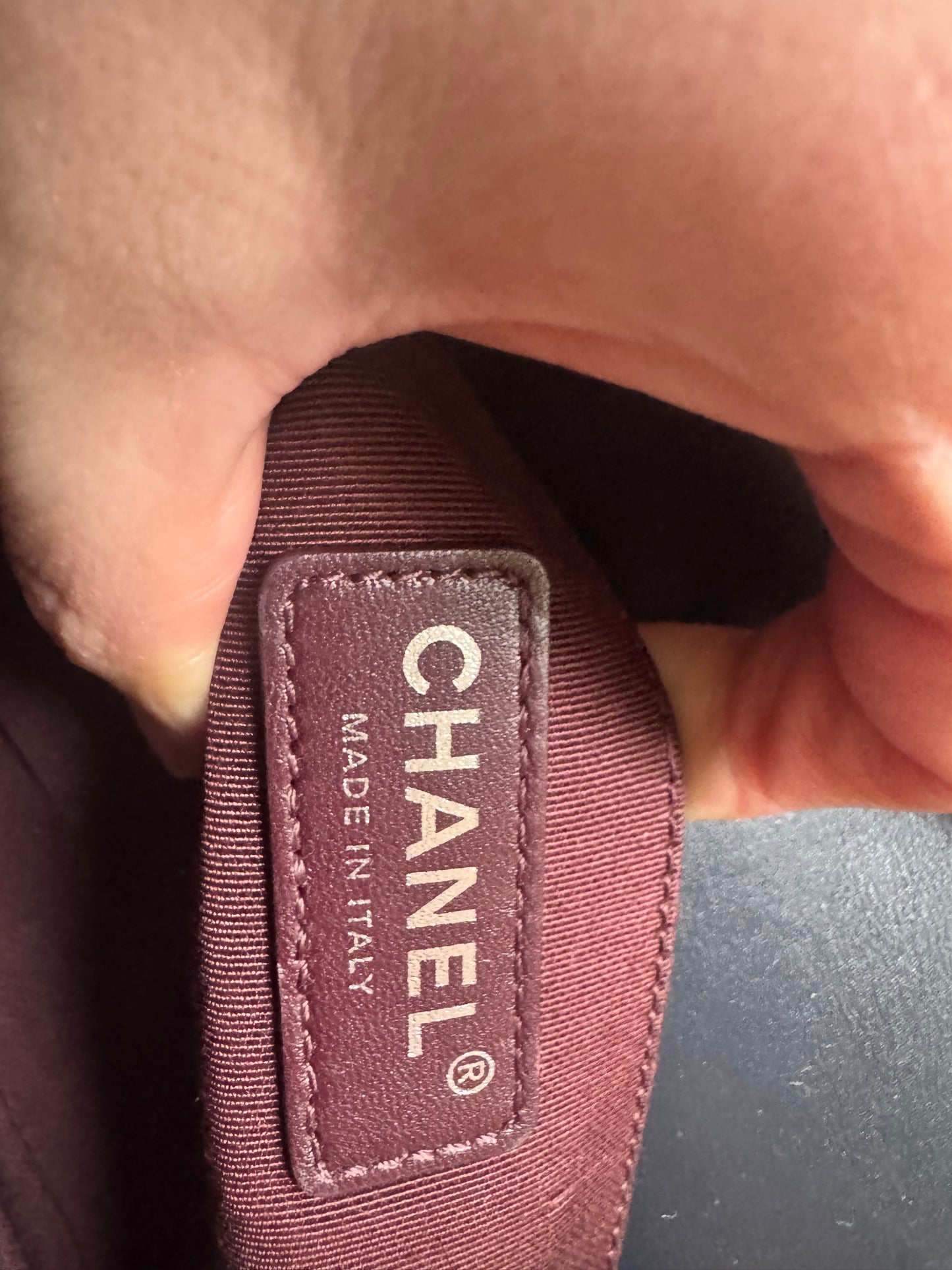 Chanel Small Woven Calfskin Boy Bag