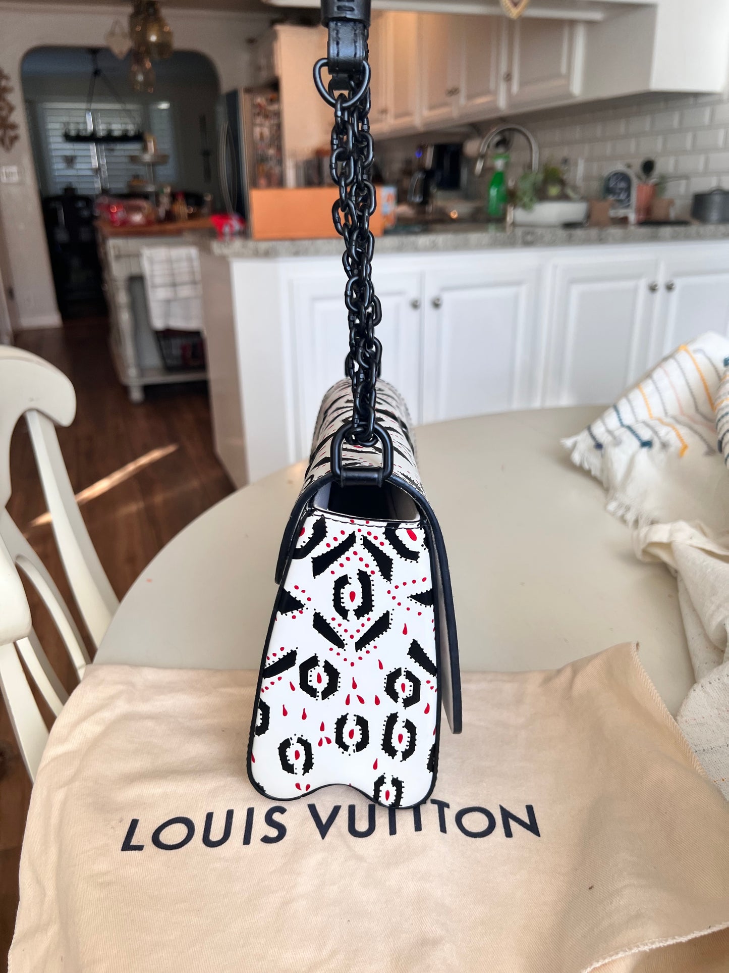 Louis Vuitton limited edition twist MM graphic bag