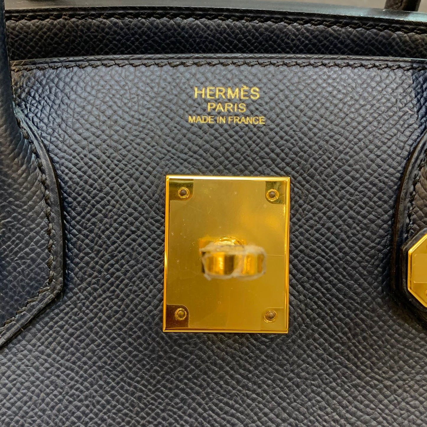 Hermes Birkin 30 Epsom Indigo GHW Stamp Y