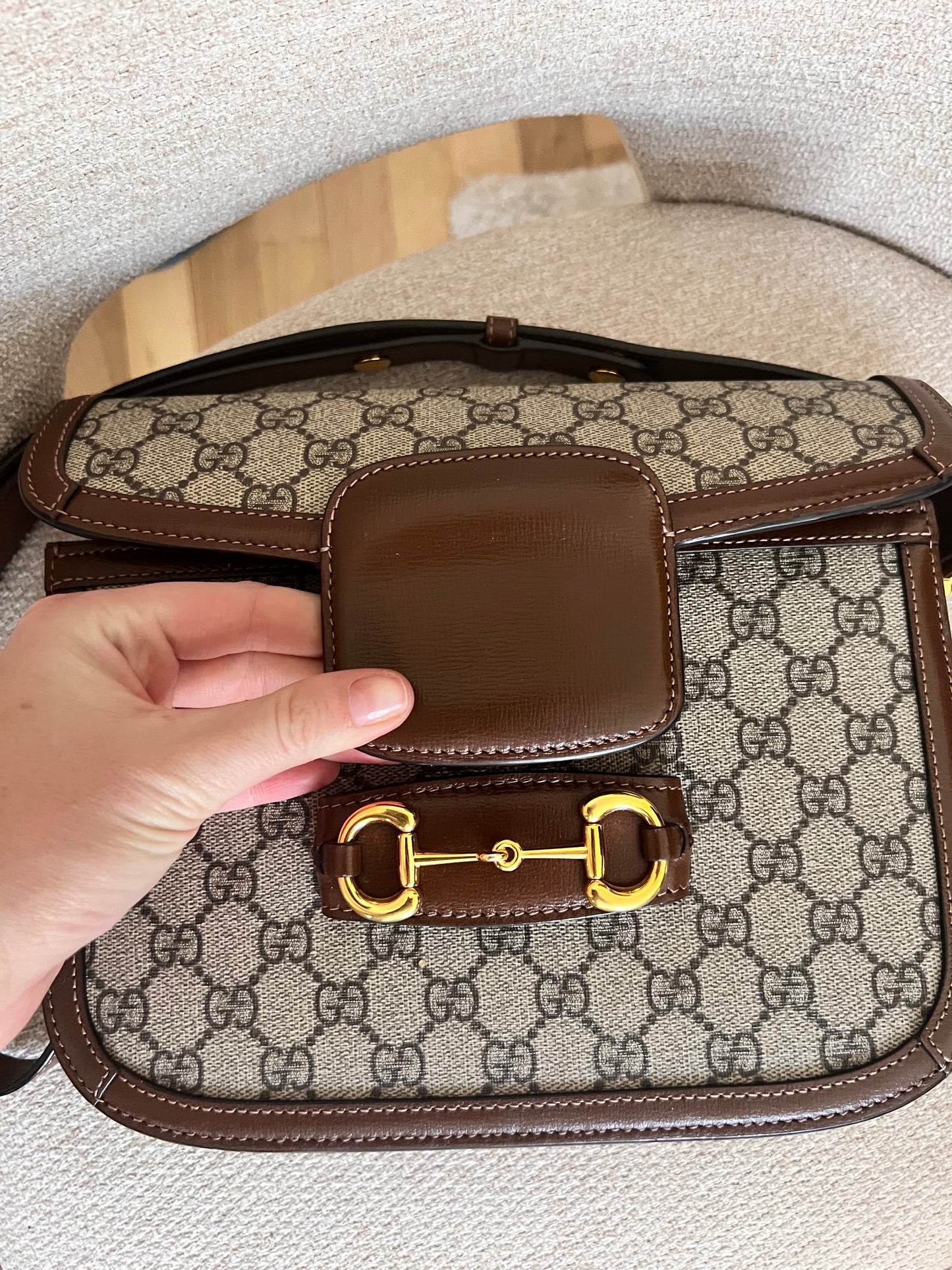 Gucci horsebit 1955 shoulder flap bag