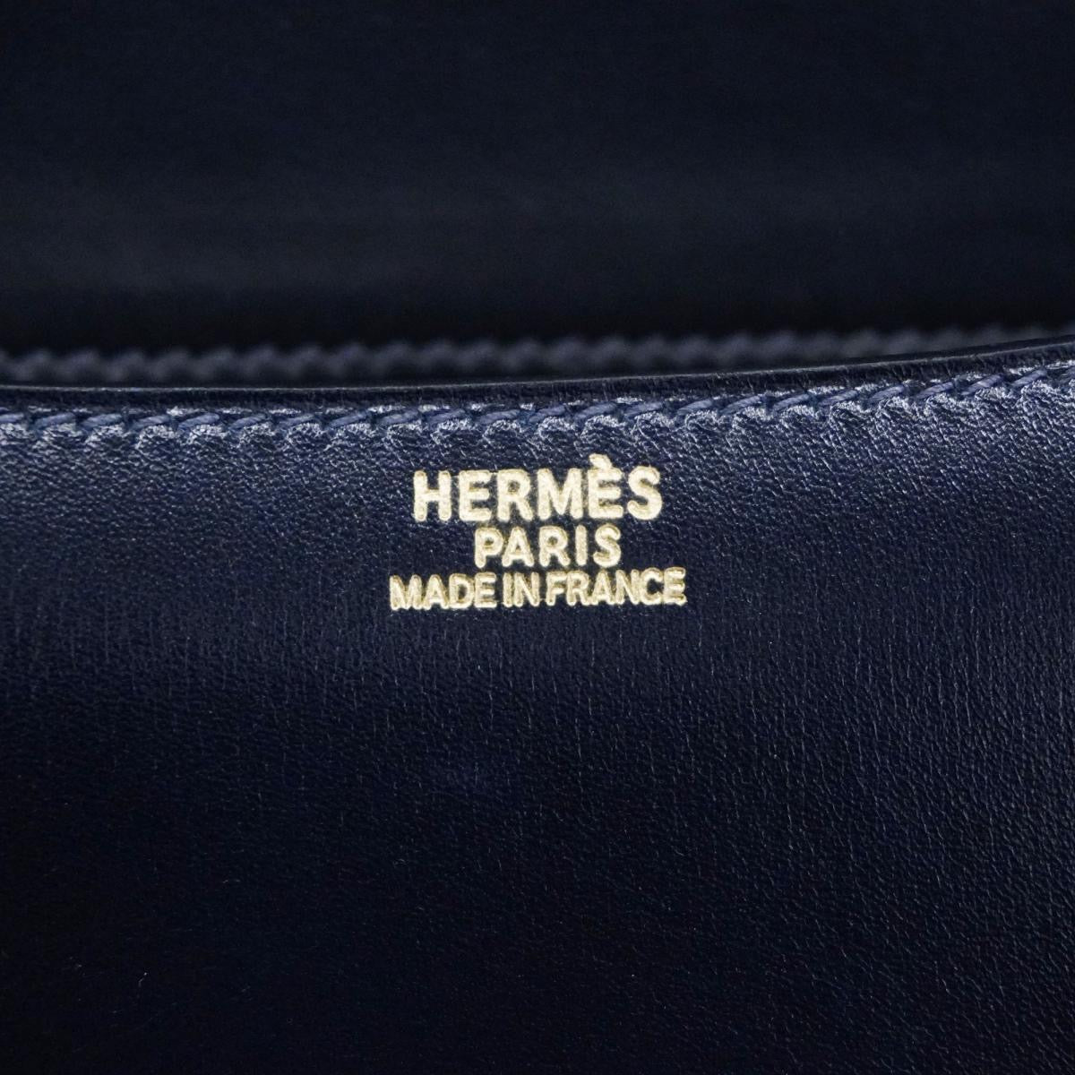 Hermes Constance 24 navy box calf GHW