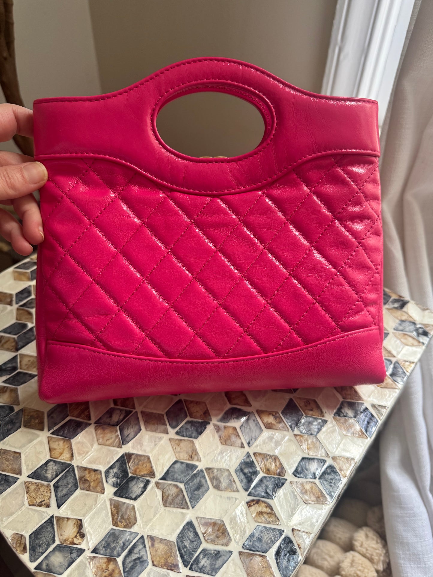 Chanel 31 Hot Pink Small Calfskin Shopping Bag