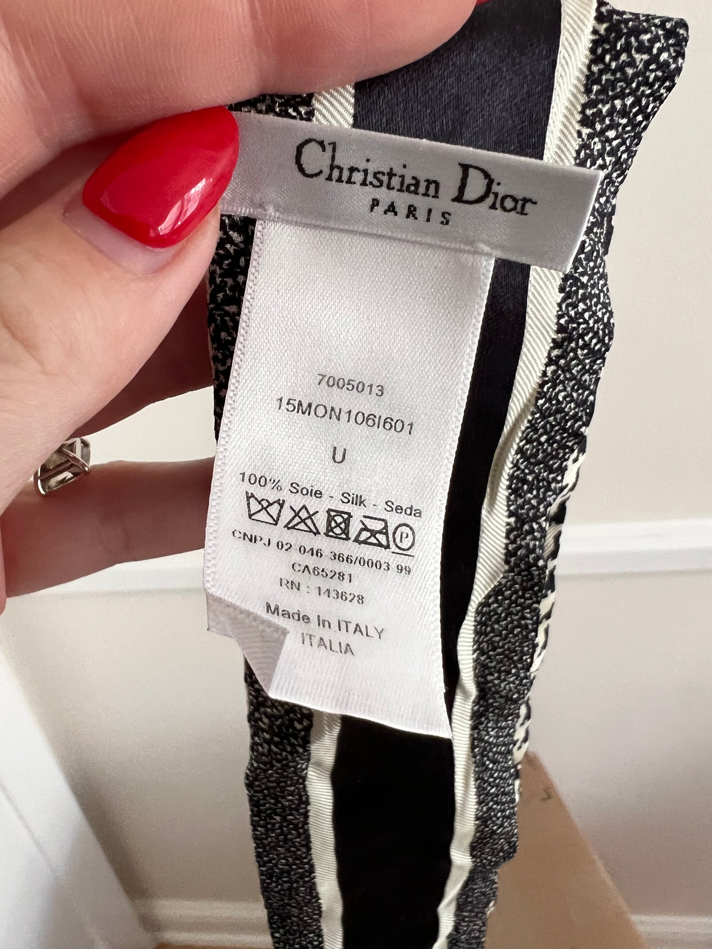 Christian Dior medium zodiac book tote with twilly