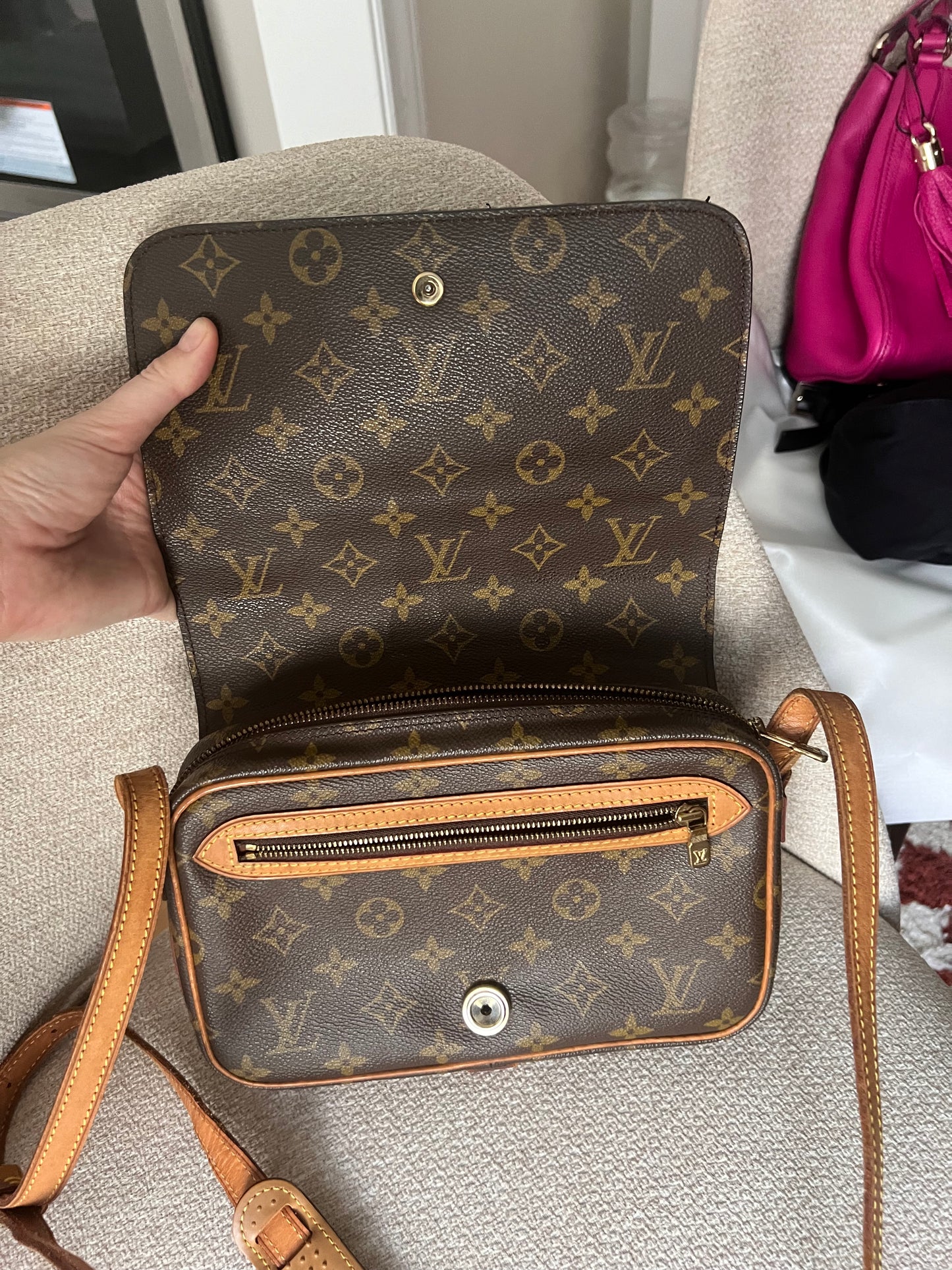 Louis Vuitton monogram vintage flap crossbody