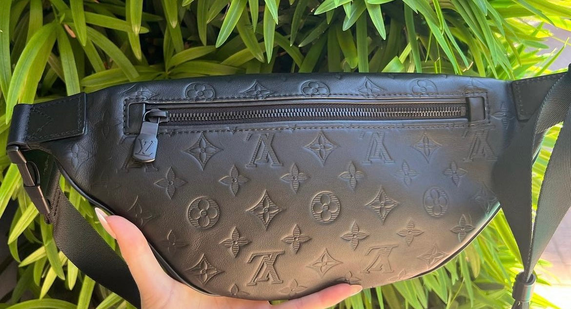 Louis Vuitton monogram embossed shadow calf leather bumbag