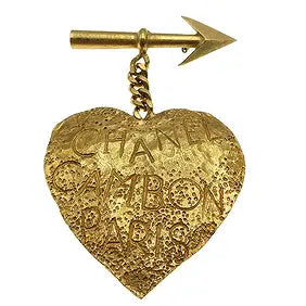 Chanel 1993 Heart & Arrow brooch bundle