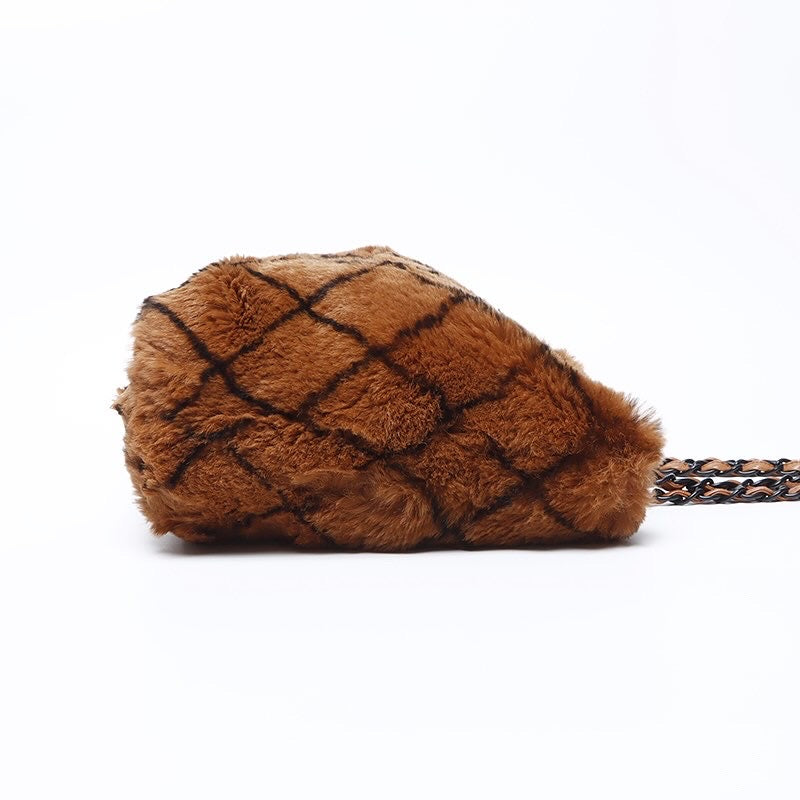 Rare Chanel rabbit fur large tote