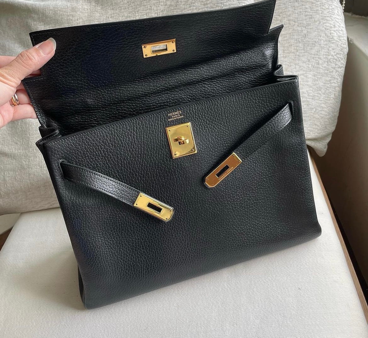 Hermes Kelly 32 Ardennes black ghw - PARTIAL PAYMENT