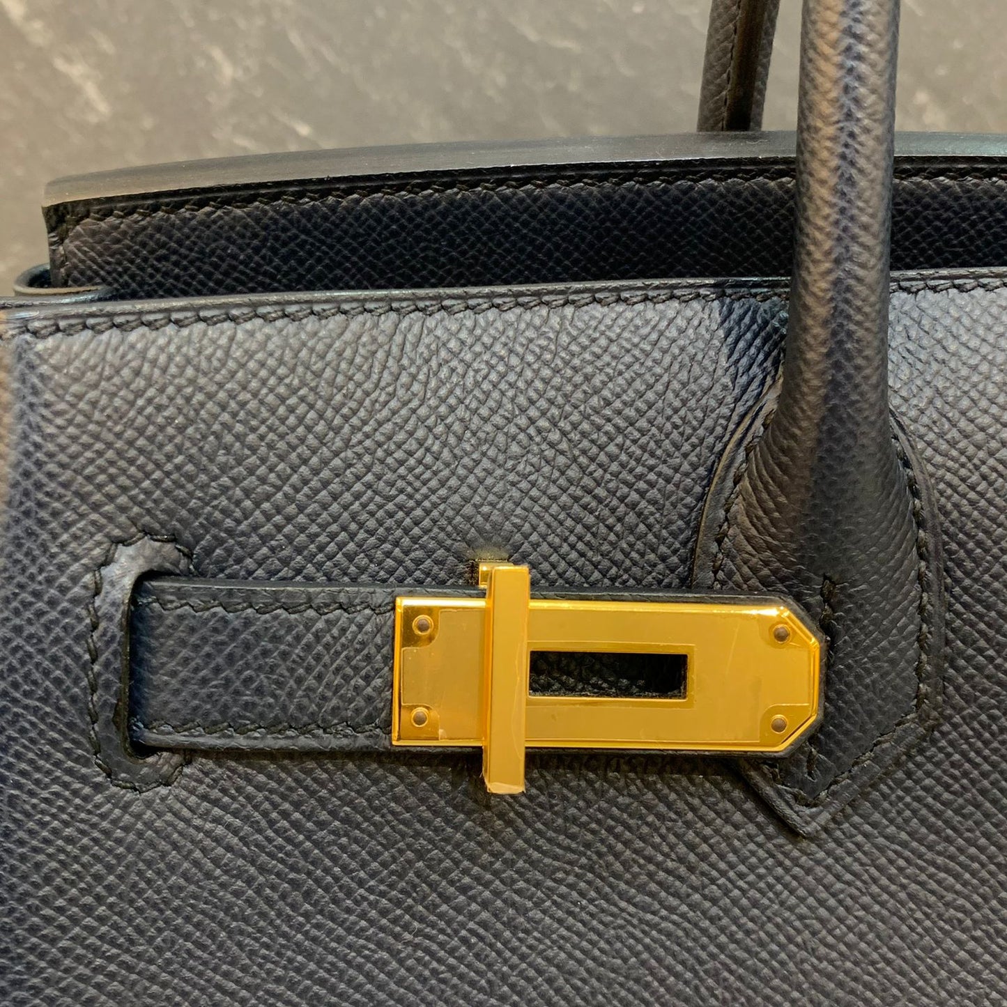 Hermes Birkin 30 Epsom Indigo GHW Stamp Y