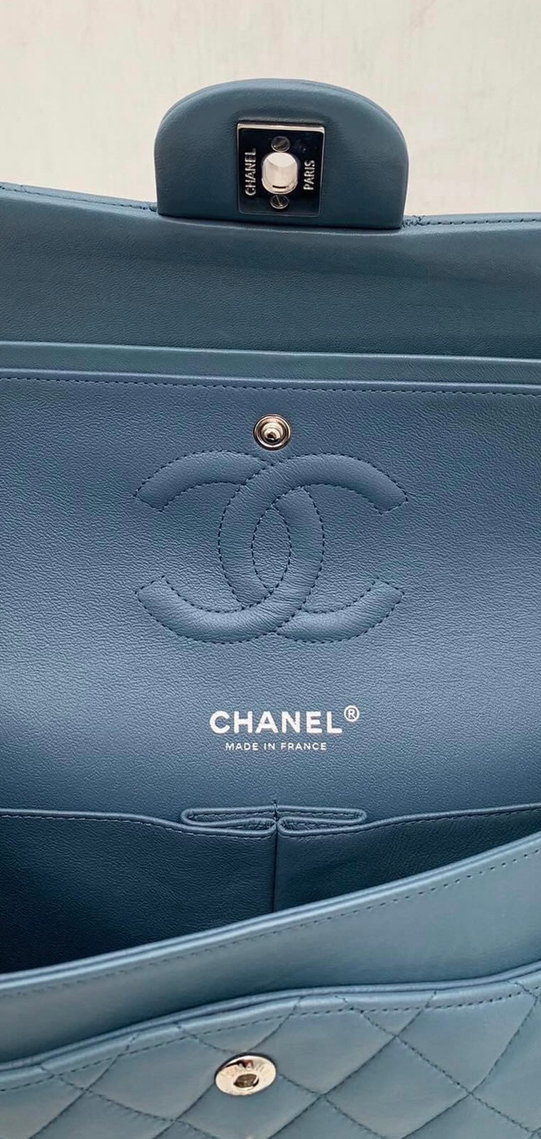 Chanel medium classic flap blue lambskin -PARTIAL PAYMENT