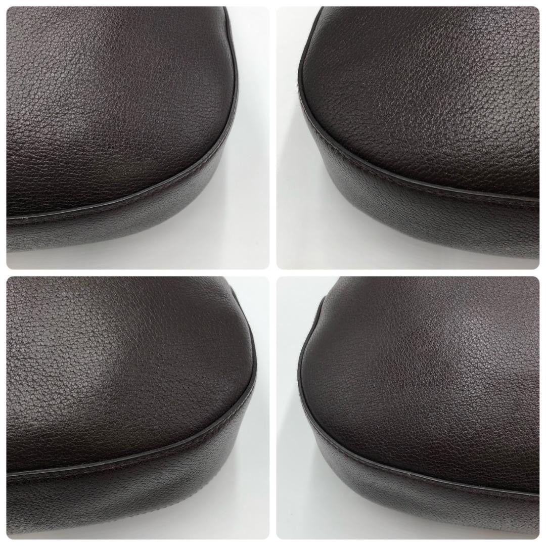 Gucci chocolate leather hobo shoulder bag