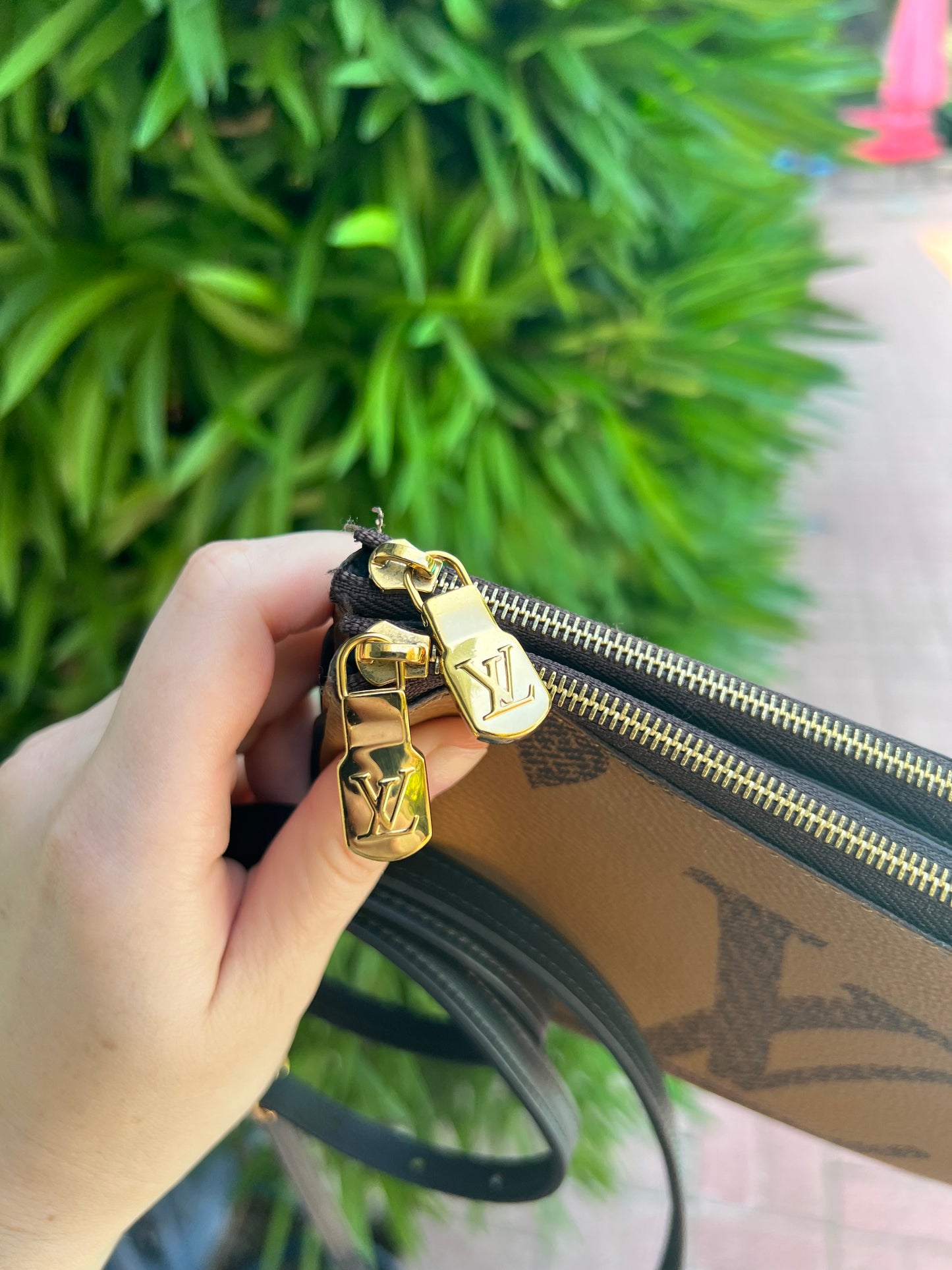 Louis Vuitton giant monogram double zip crossbody