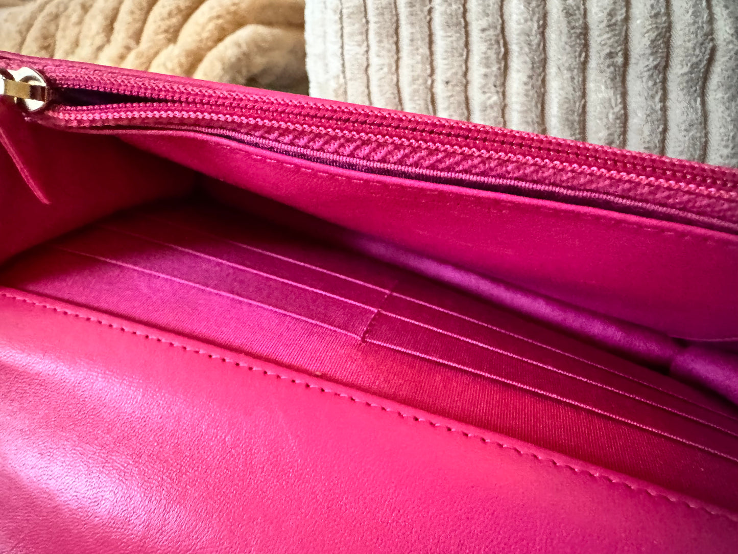 Chanel C19 Pink Tweed Wallet on Chain + Coin Purse