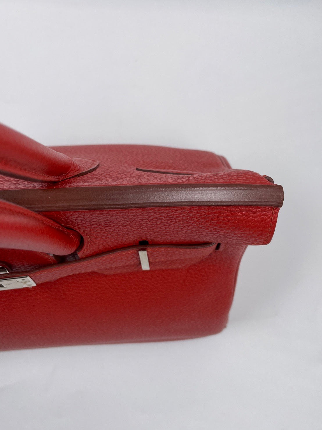 Hermes Birkin 30 rouge V Togo PHW stamp R