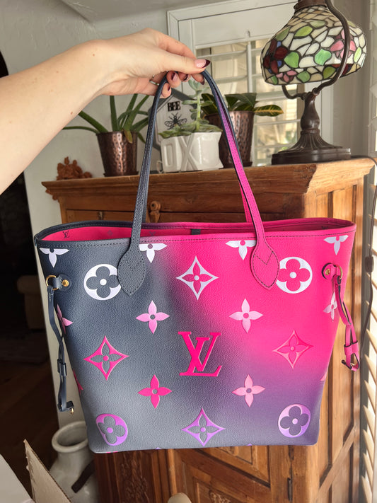 Louis Vuitton spring in the city midnight neverfull tote