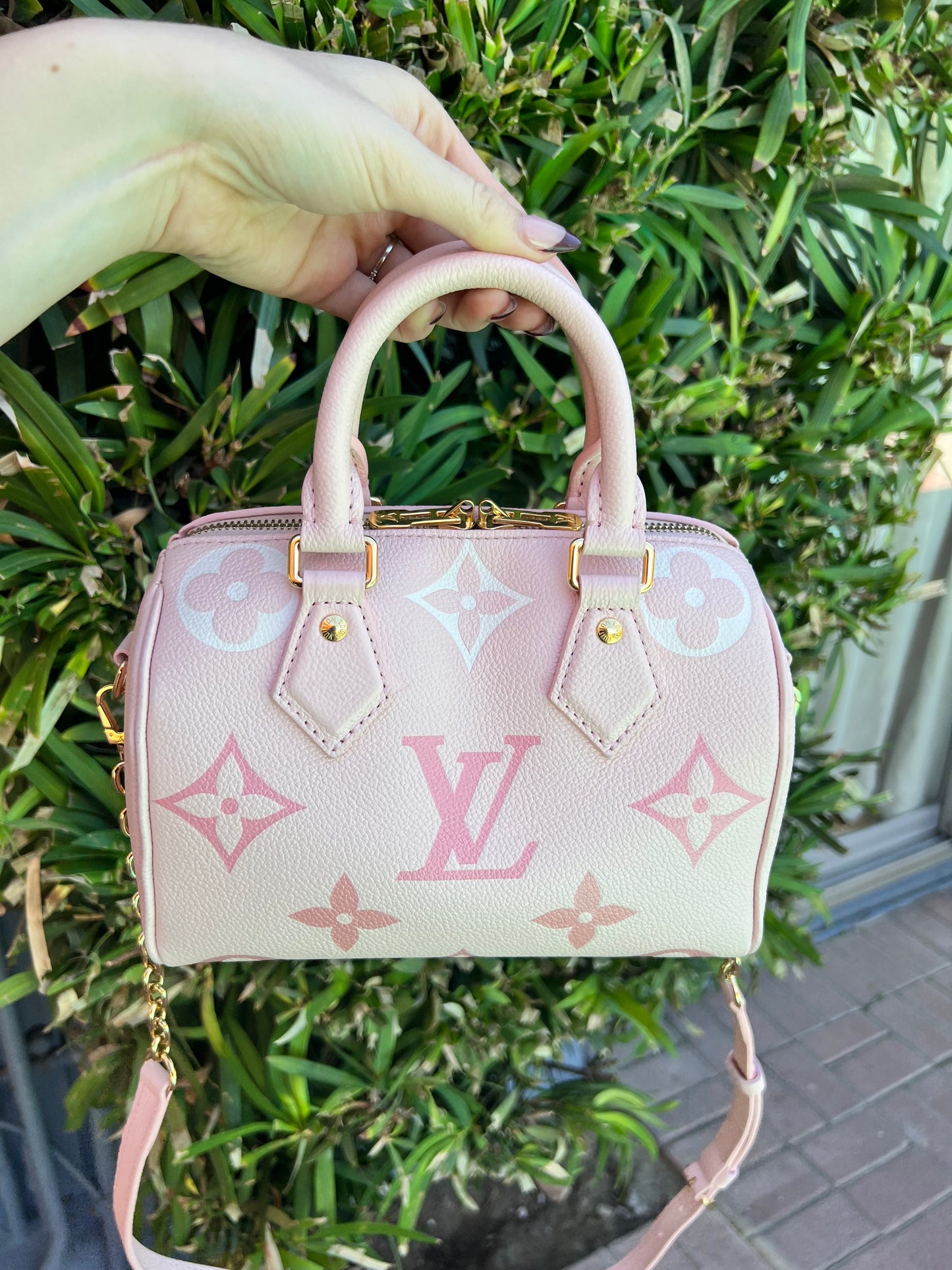 Louis Vuitton Degrade empreinte pink speedy 20 limited edition bag