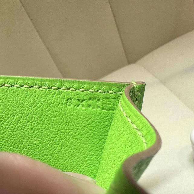 Hermes Constance 18 granny apple green swift GHW