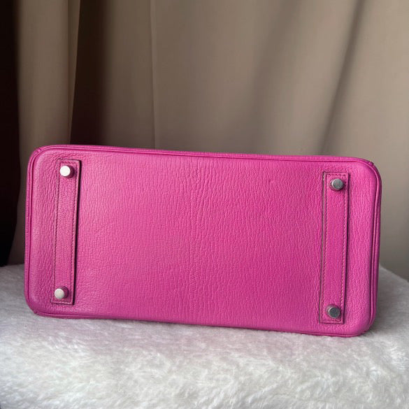 Hermes HAC 32 fuchsia chèvre PHW