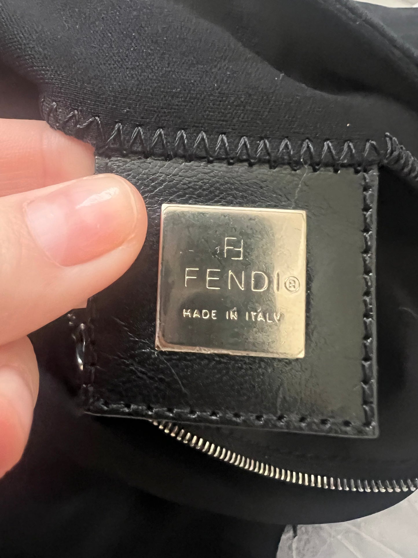 Fendi black mama baguette