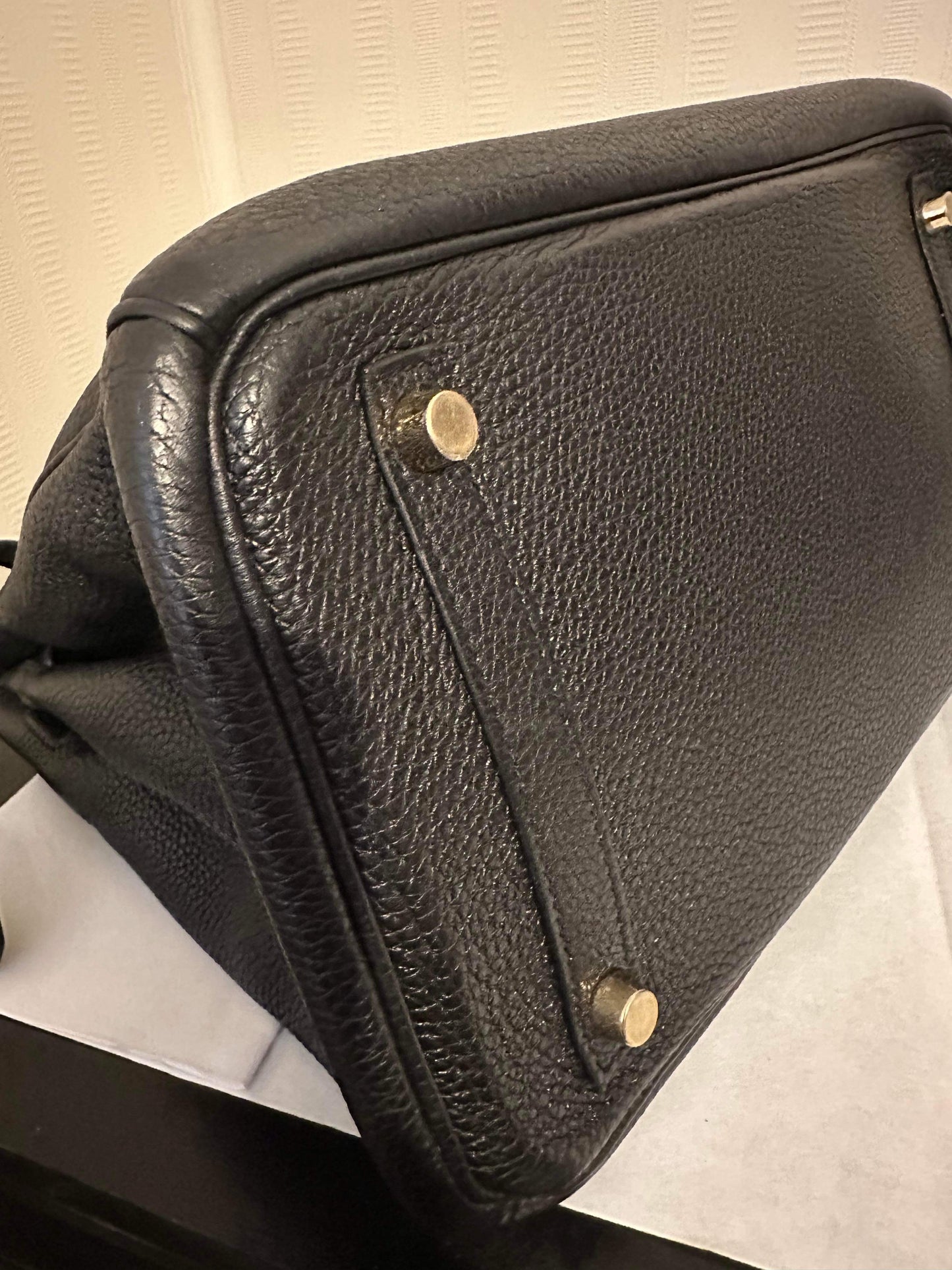 Hermes Birkin 30 noir Togo GHW handbag