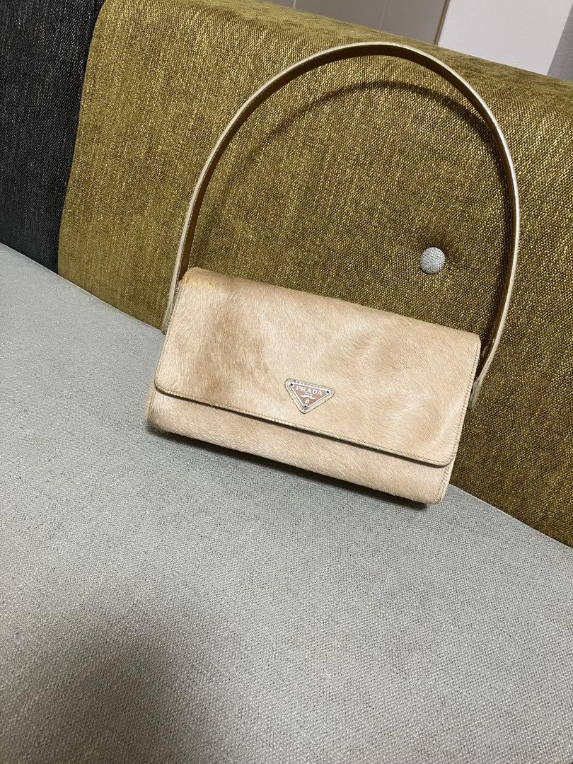 Prada limited edition pony hair shoulder bag