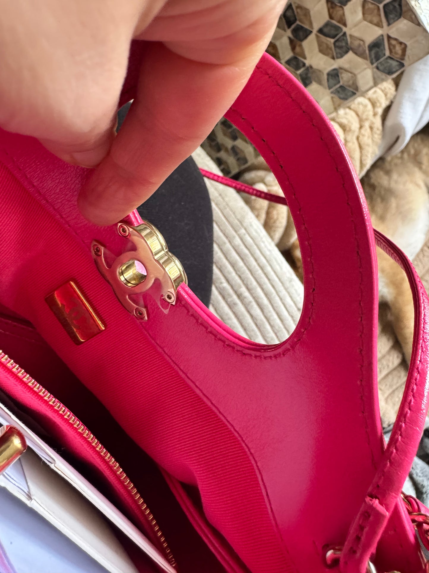 Chanel 31 Hot Pink Small Calfskin Shopping Bag