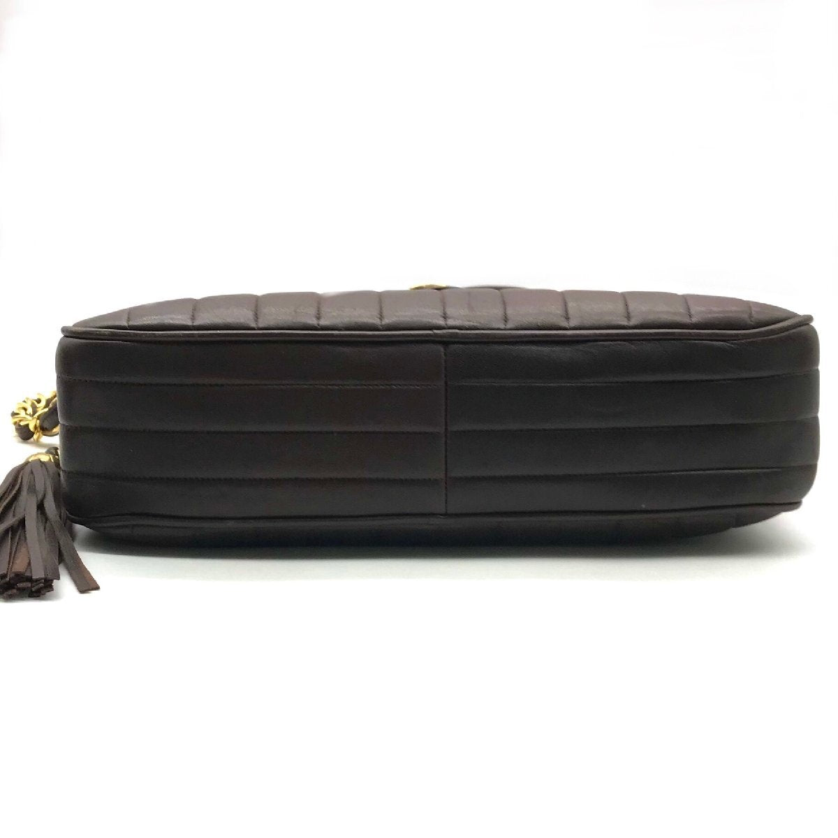 Chanel vintage chocolate lambskin mademoiselle crossbody