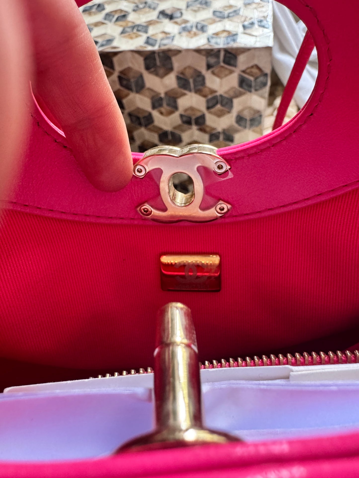 Chanel 31 Hot Pink Small Calfskin Shopping Bag