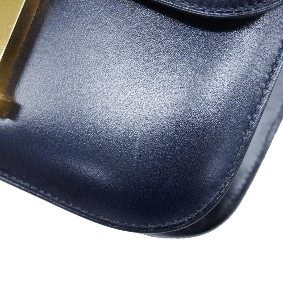 Hermes Constance 24 navy box calf GHW