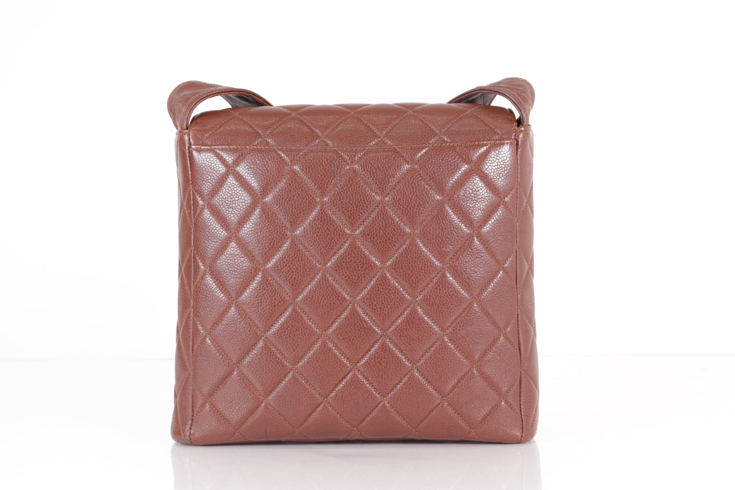 Chanel vintage chocolate caviar shoulder bag