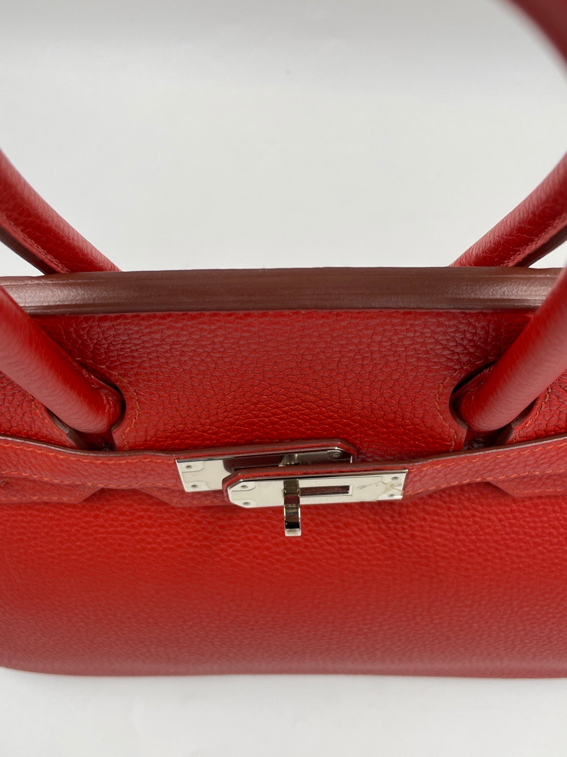 Hermes Birkin 30 rouge V Togo PHW stamp R