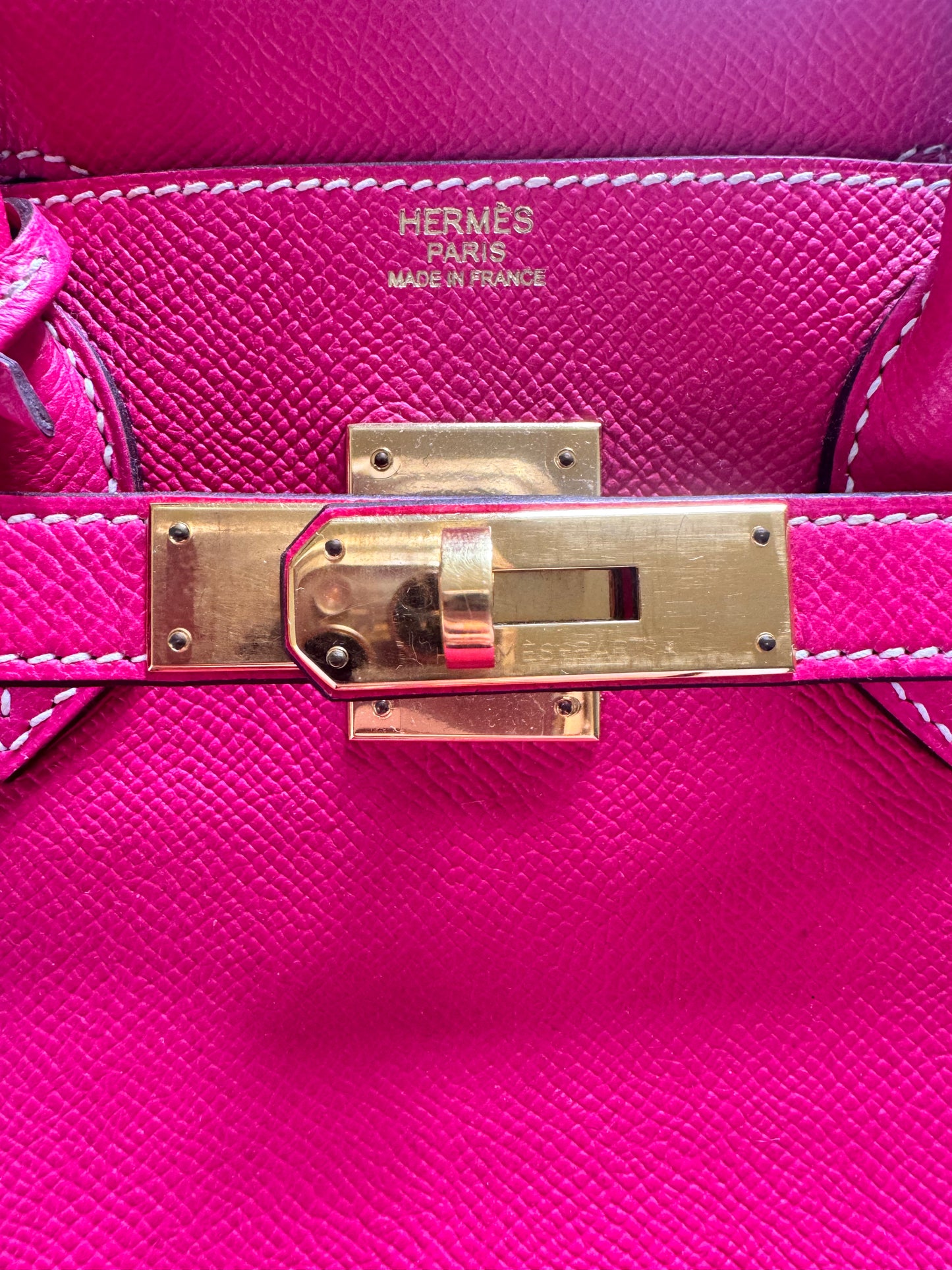 Hermes Birkin 30 Rose Tyrein Epsom Leather Candy Collection
