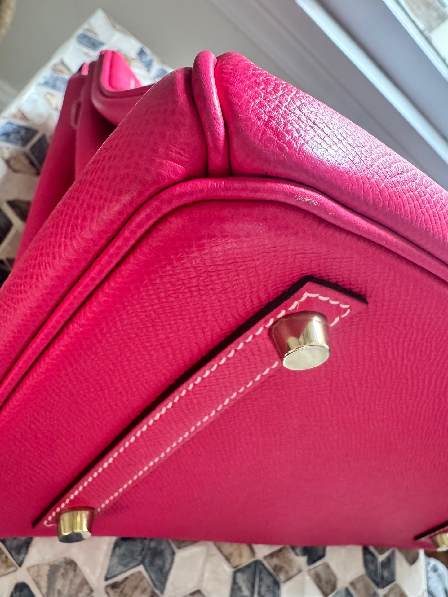 Hermes Birkin 30 Rose Tyrein Epsom Leather Candy Collection
