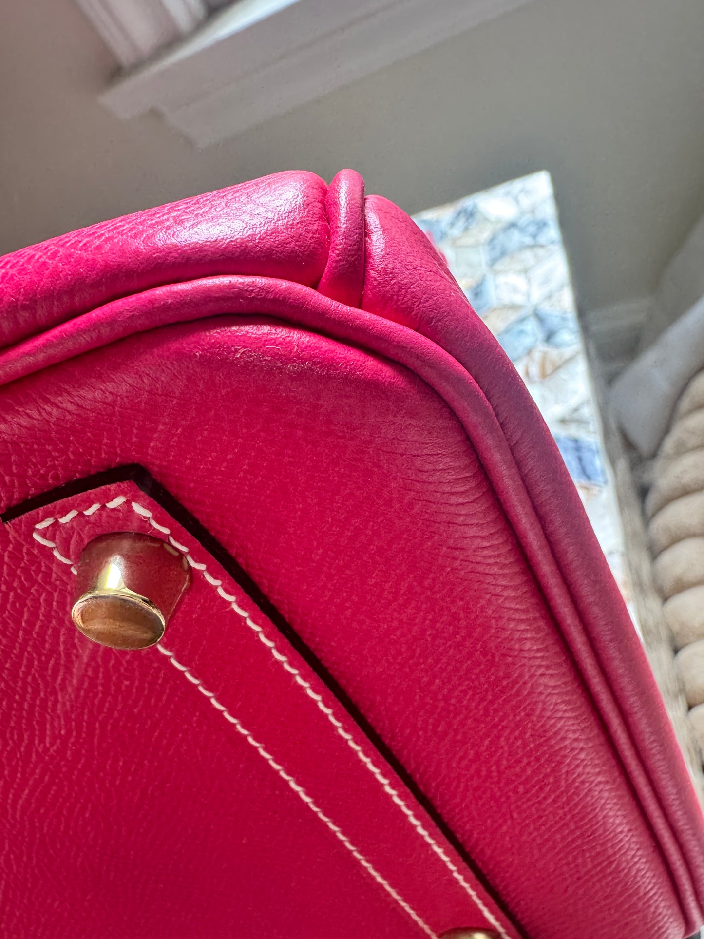 Hermes Birkin 30 Rose Tyrein Epsom Leather Candy Collection