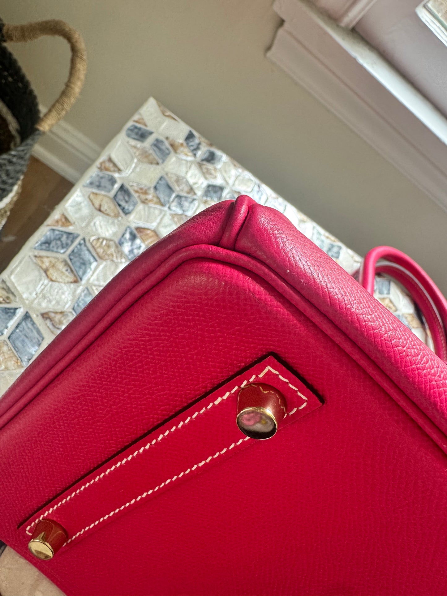 Hermes Birkin 30 Rose Tyrein Epsom Leather Candy Collection
