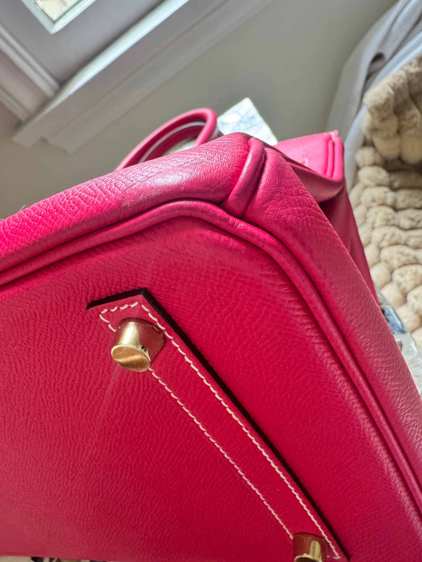 Hermes Birkin 30 Rose Tyrein Epsom Leather Candy Collection